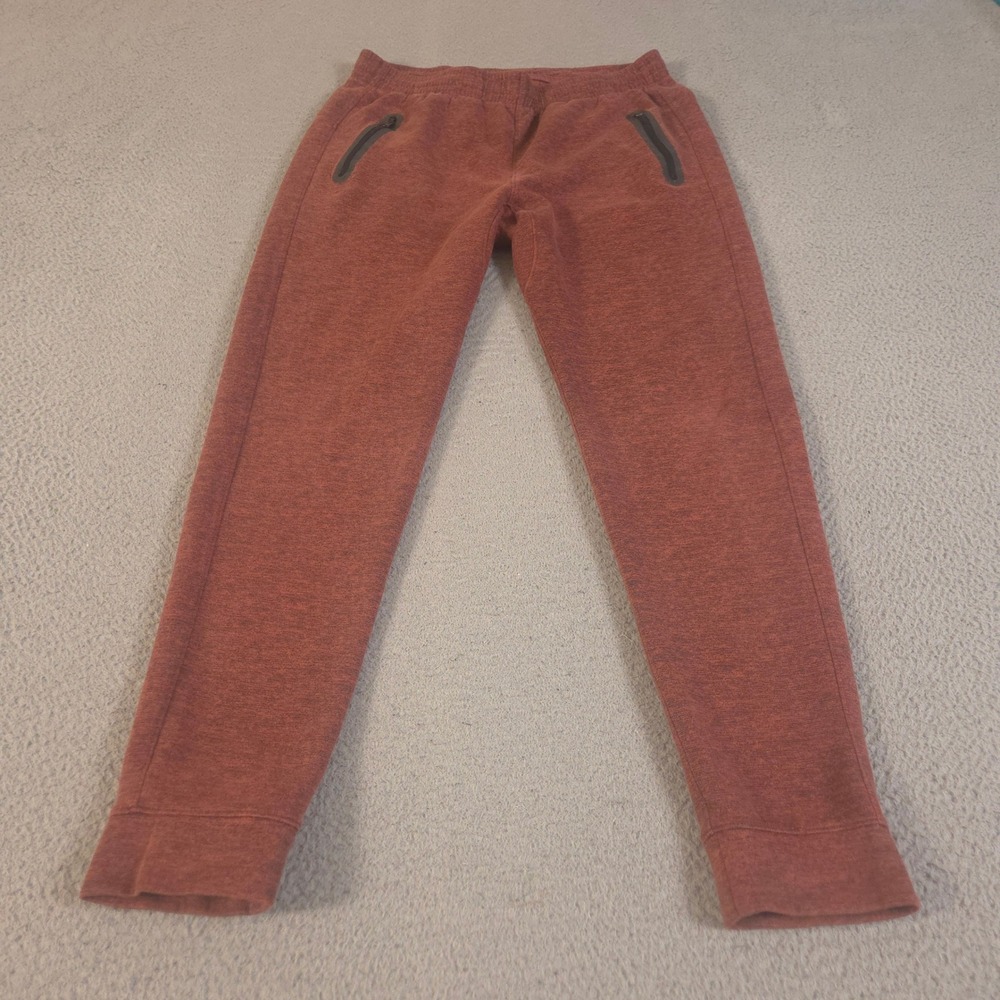 Old Navy Sweatpants Mens Medium Orange Dynamic Fleece Jogger Tapered Leg Pockets